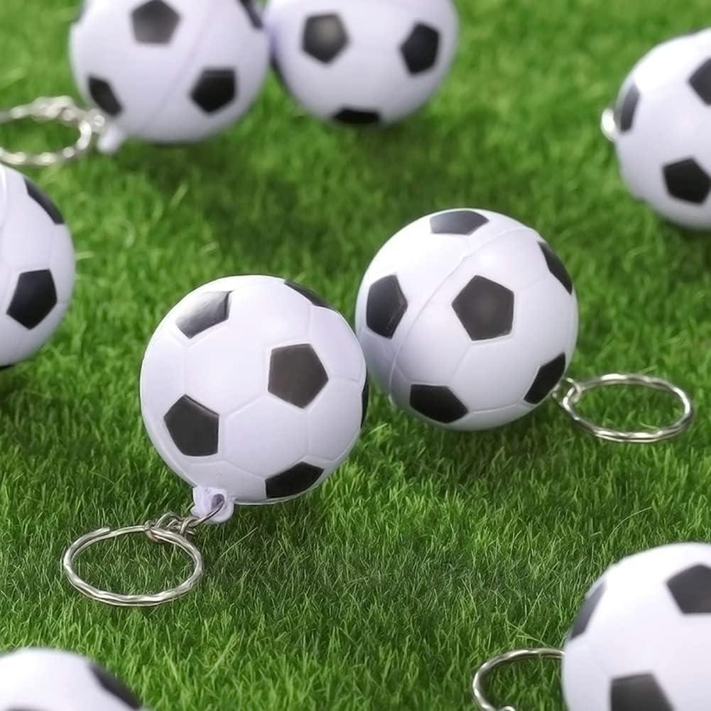 Llavero de Pelota de Fútbol UUYYEO - 12 Pcs Antiestrés 4cm