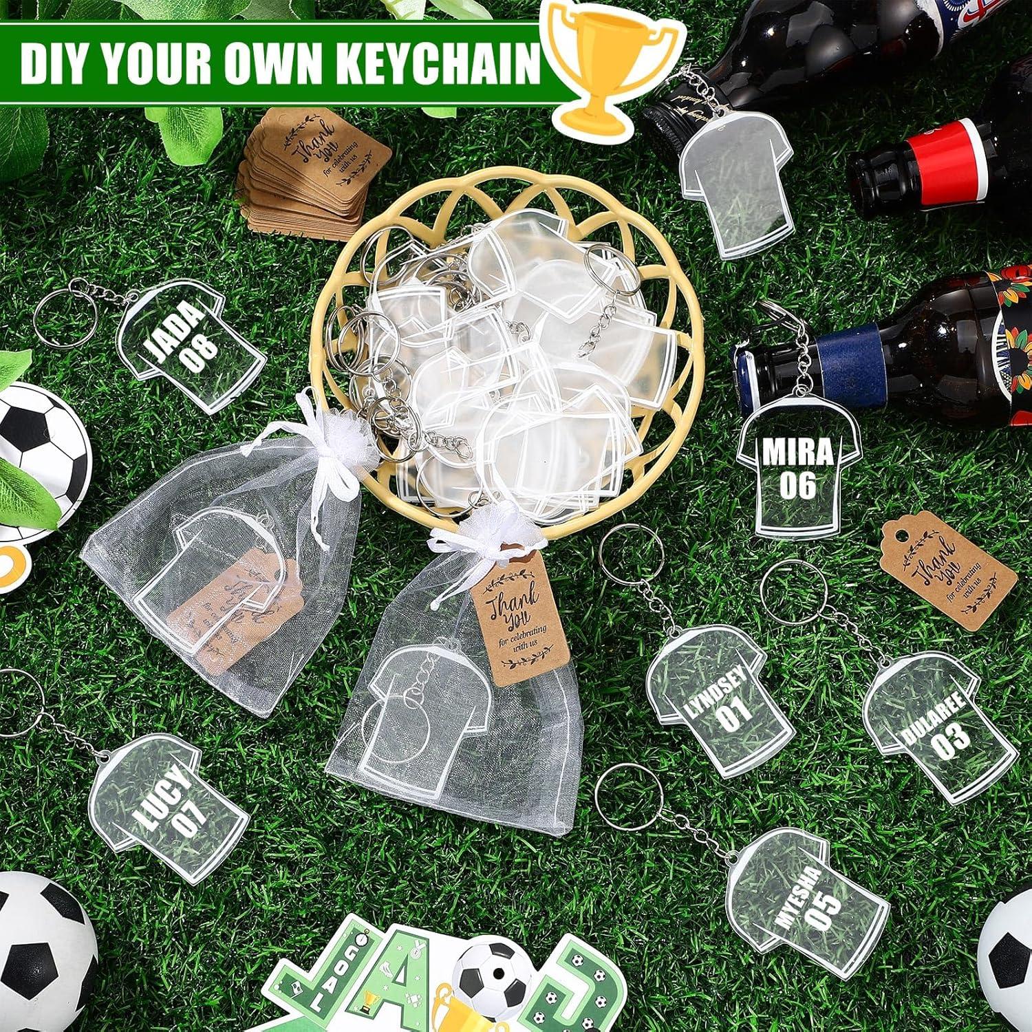 Conjunto de 30 Llaveros Camiseta Fútbol JellyArch DIY