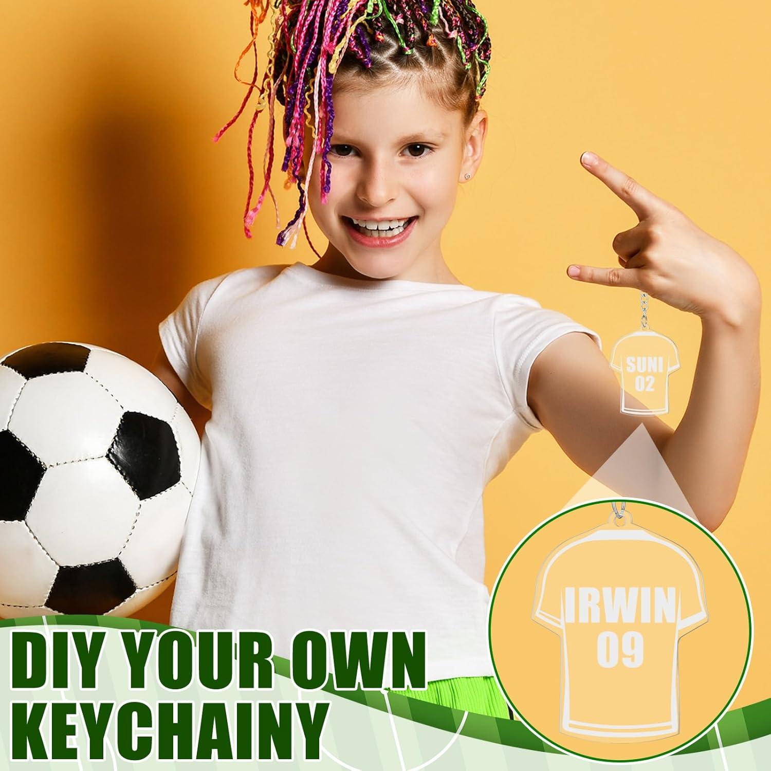 Conjunto de 30 Llaveros Camiseta Fútbol JellyArch DIY