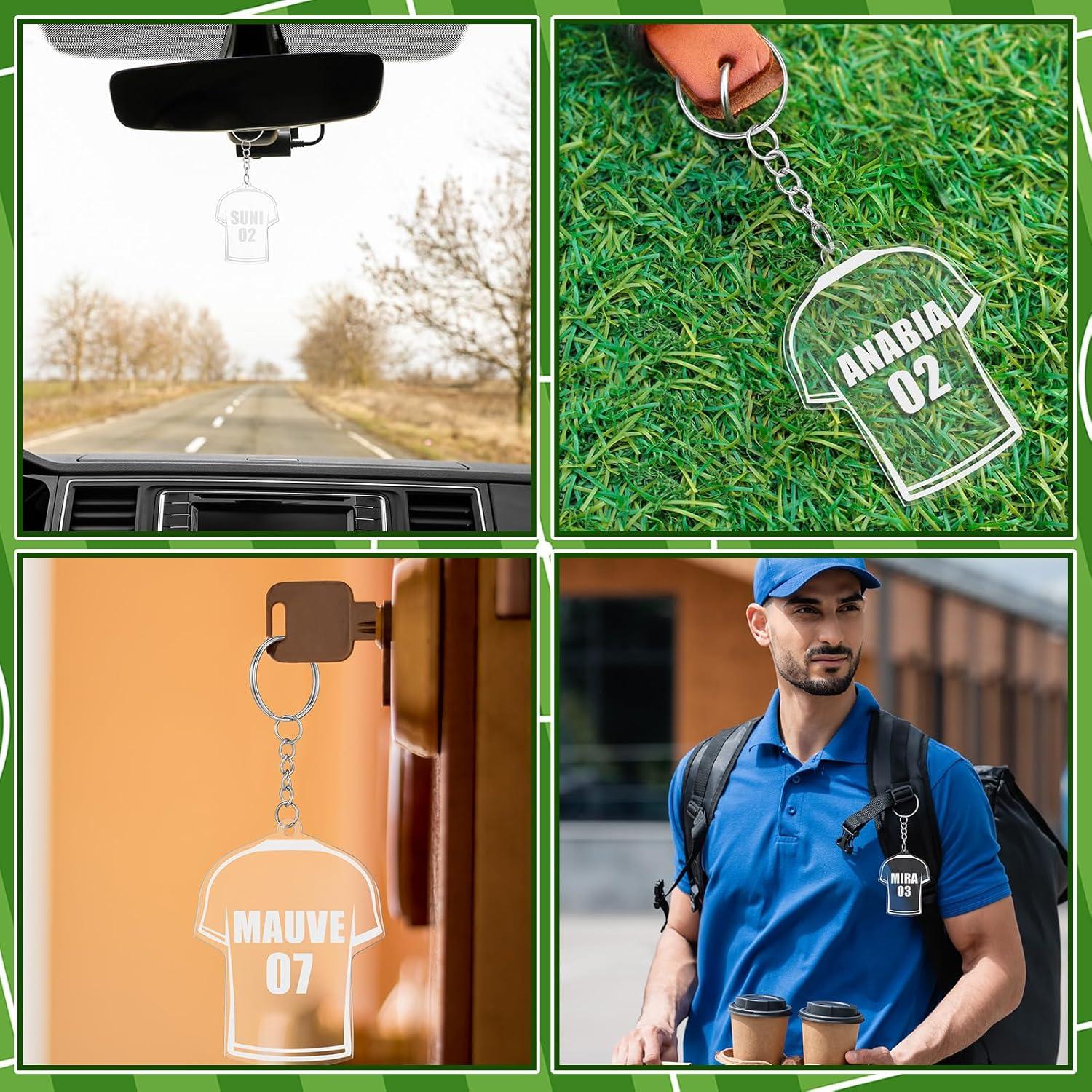 Conjunto de 30 Llaveros Camiseta Fútbol JellyArch DIY