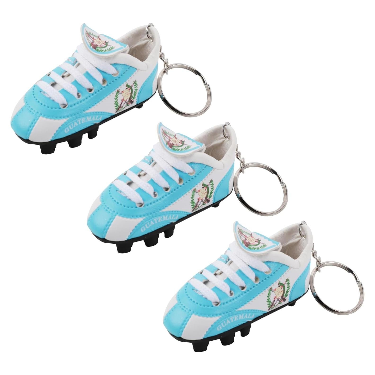 Llavero de Zapatos de Fútbol SandT - 3 Piezas con Banderas