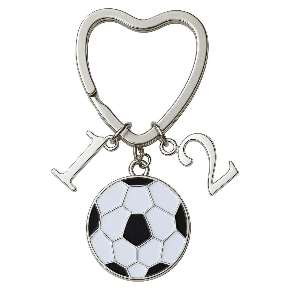 Llavero de Fútbol Personalizado con Charm de Balón y Número