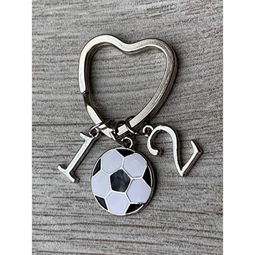 Llavero de Fútbol Personalizado con Charm de Balón y Número