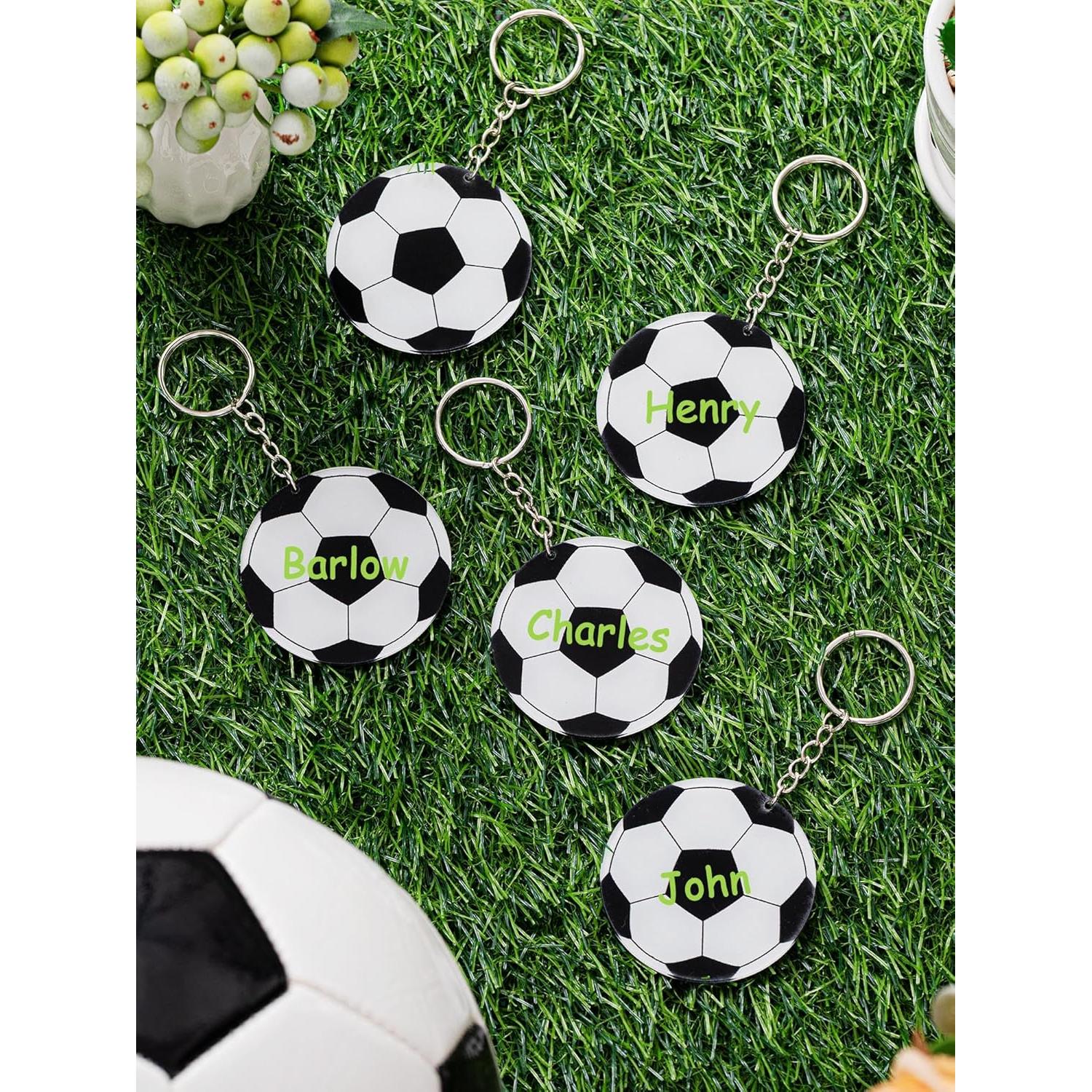 Paquete de 18 Llavero de Acrílico de Fútbol Taiyin 6 cm