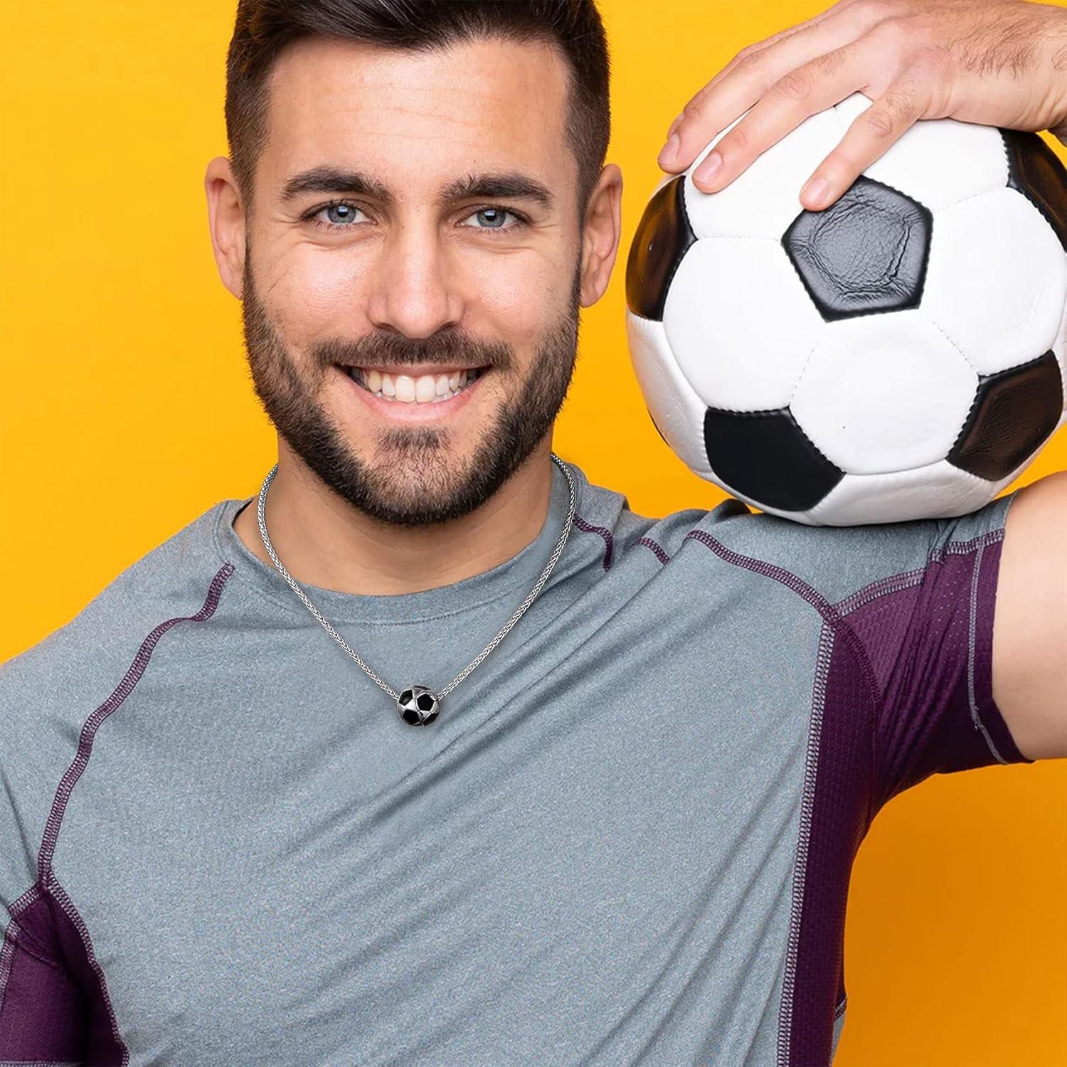 Collar de Acero Inoxidable para Hombre Bestyle - Balón de Fútbol