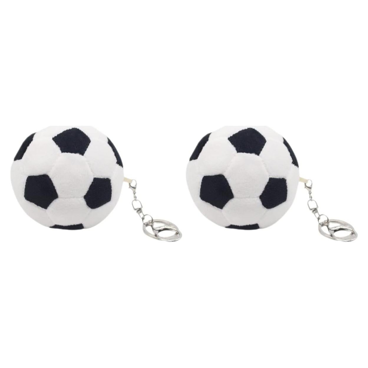 Llavero de Pelota de Fútbol de Peluche LUOZZY - 2 Pcs 9cm