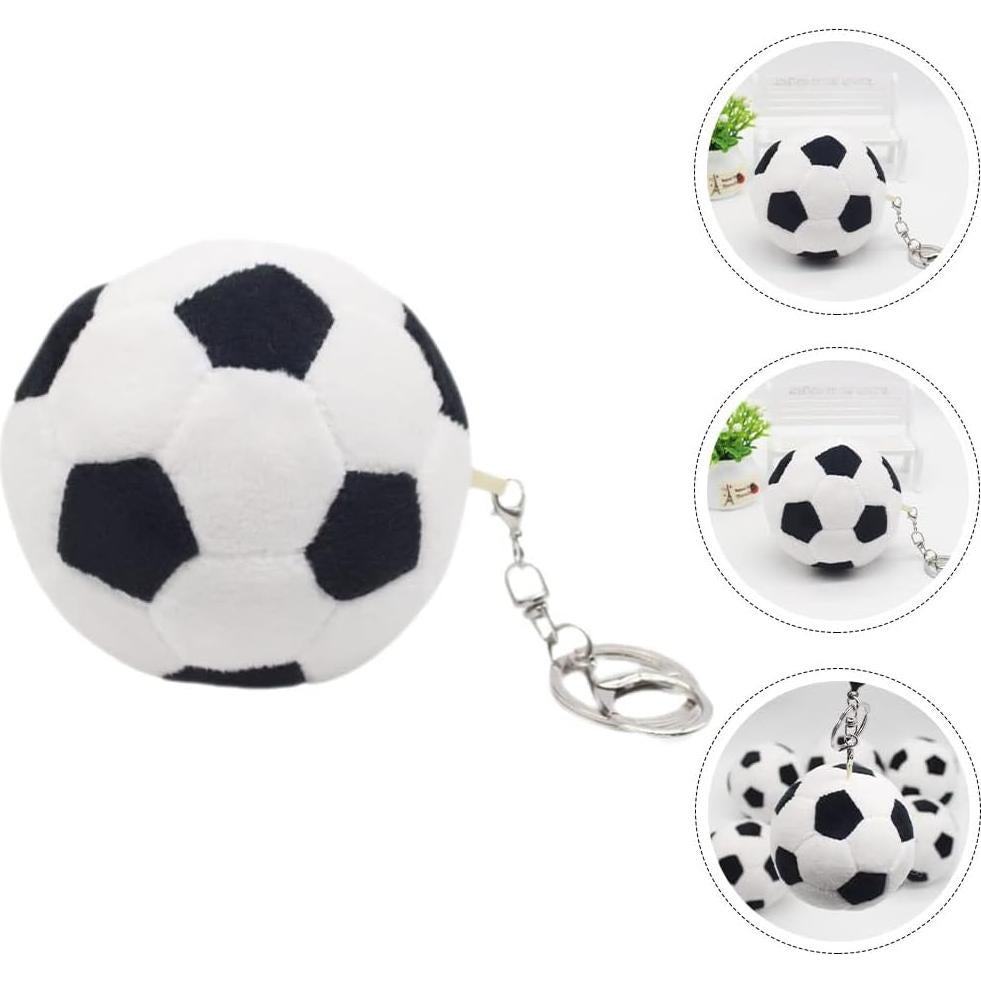 Llavero de Pelota de Fútbol de Peluche LUOZZY - 2 Pcs 9cm