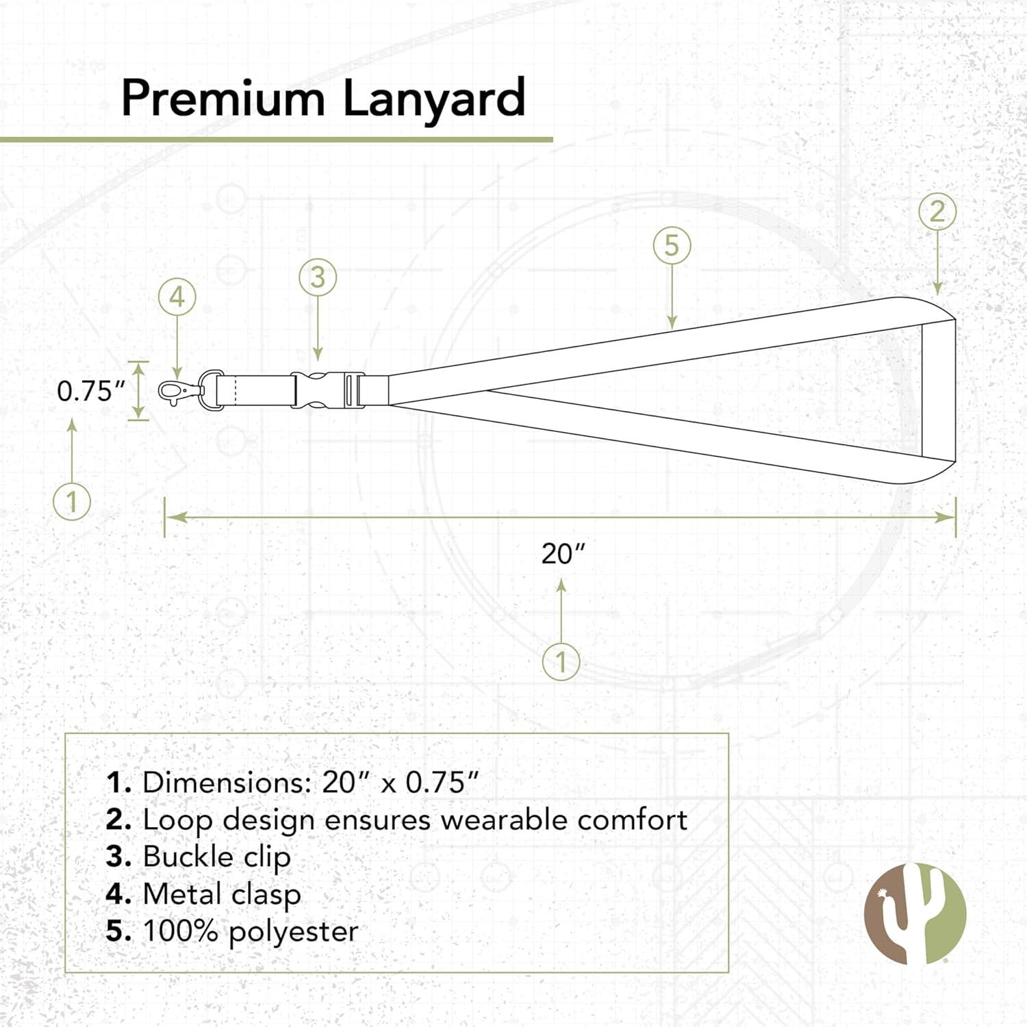 Lanyard FC Barcelona Desert Cactus Doble Cara 1.9cm