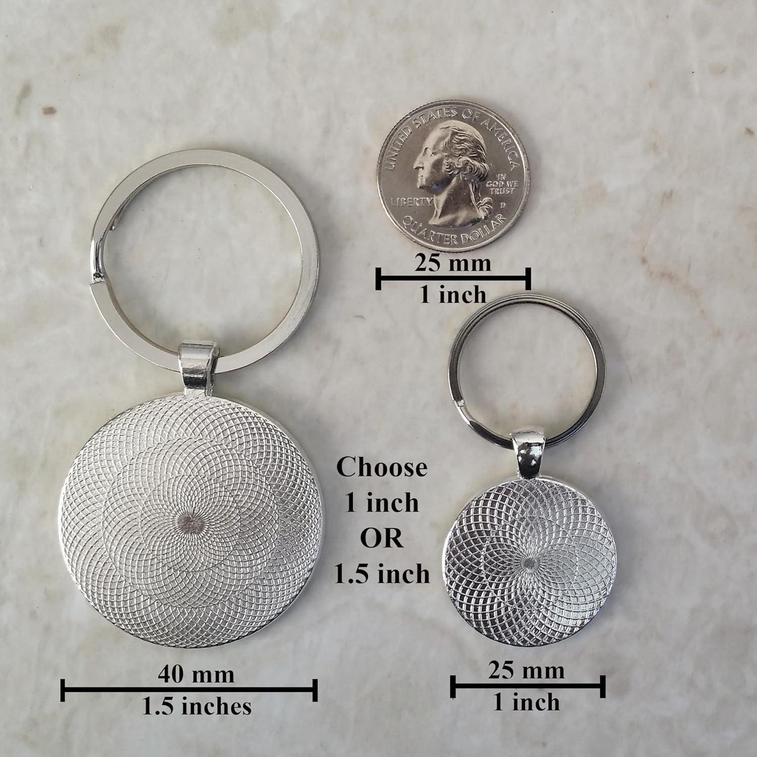 Llavero Bandera de Argentina Hecho a Mano 2.54/3.81 cm