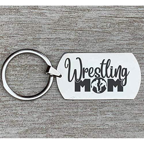 Llavero de Acero Inoxidable Mamá Luchadora - Regalo Inspirador