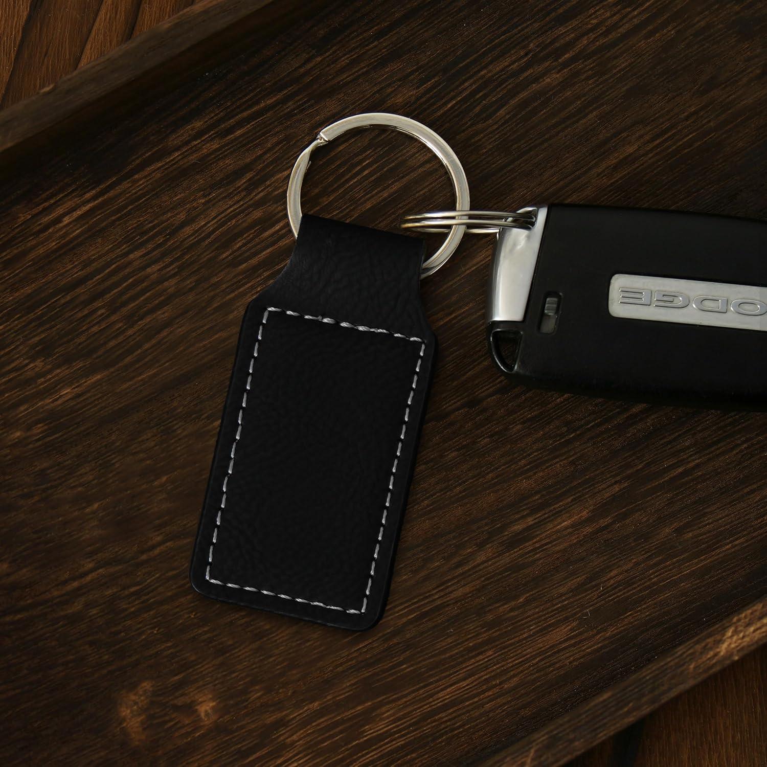 Llave Rectangular LaserGram Balón Fútbol Grabado Personalizado