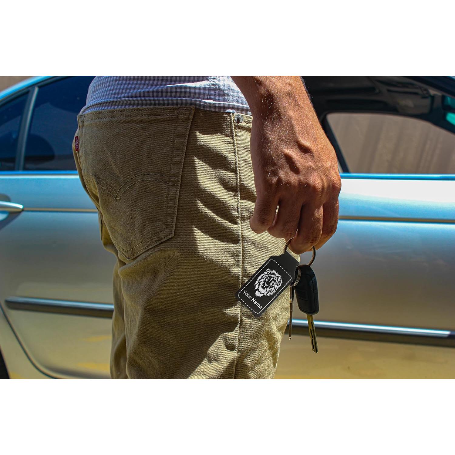 Llave Rectangular LaserGram Balón Fútbol Grabado Personalizado