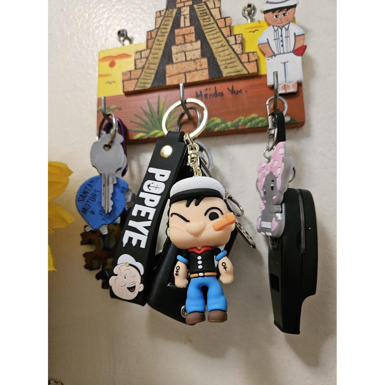 Llave 3D Popeye Marinero Colorido para Niños y Adultos