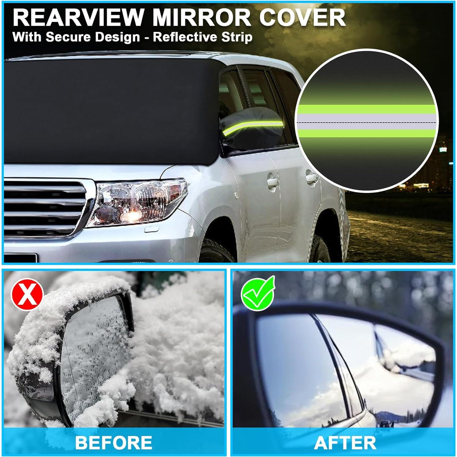 Cubierta de Parabrisas Tevlaphee para Hielo y Nieve 600D