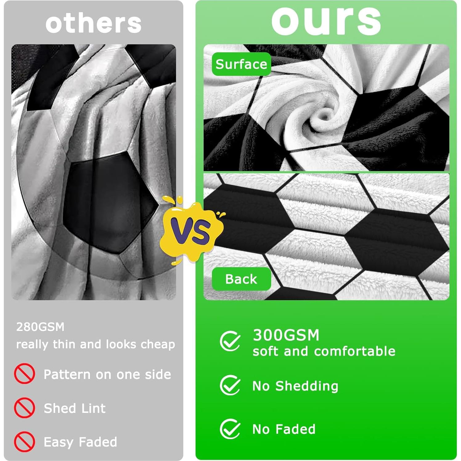 Manta de Fútbol KING DARE 101.6x127 cm para Niños