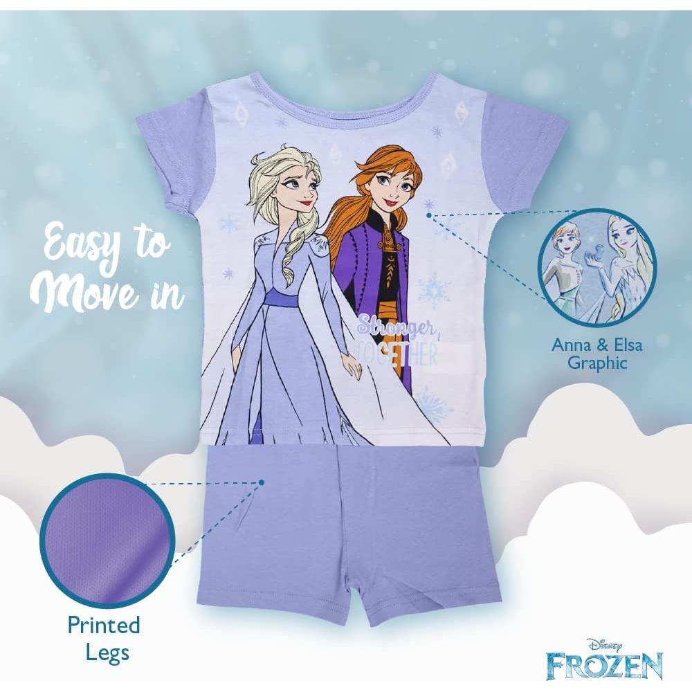 Pijama 4 Piezas Disney Frozen 2 Niñas Algodón Suave