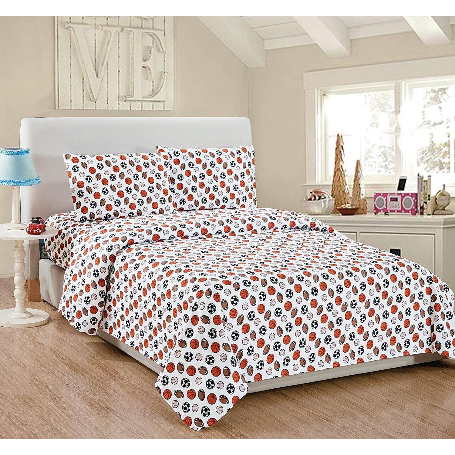 Juego de Ropa de Cama 7 Piezas Hogar Elegante Completo Multicolor
