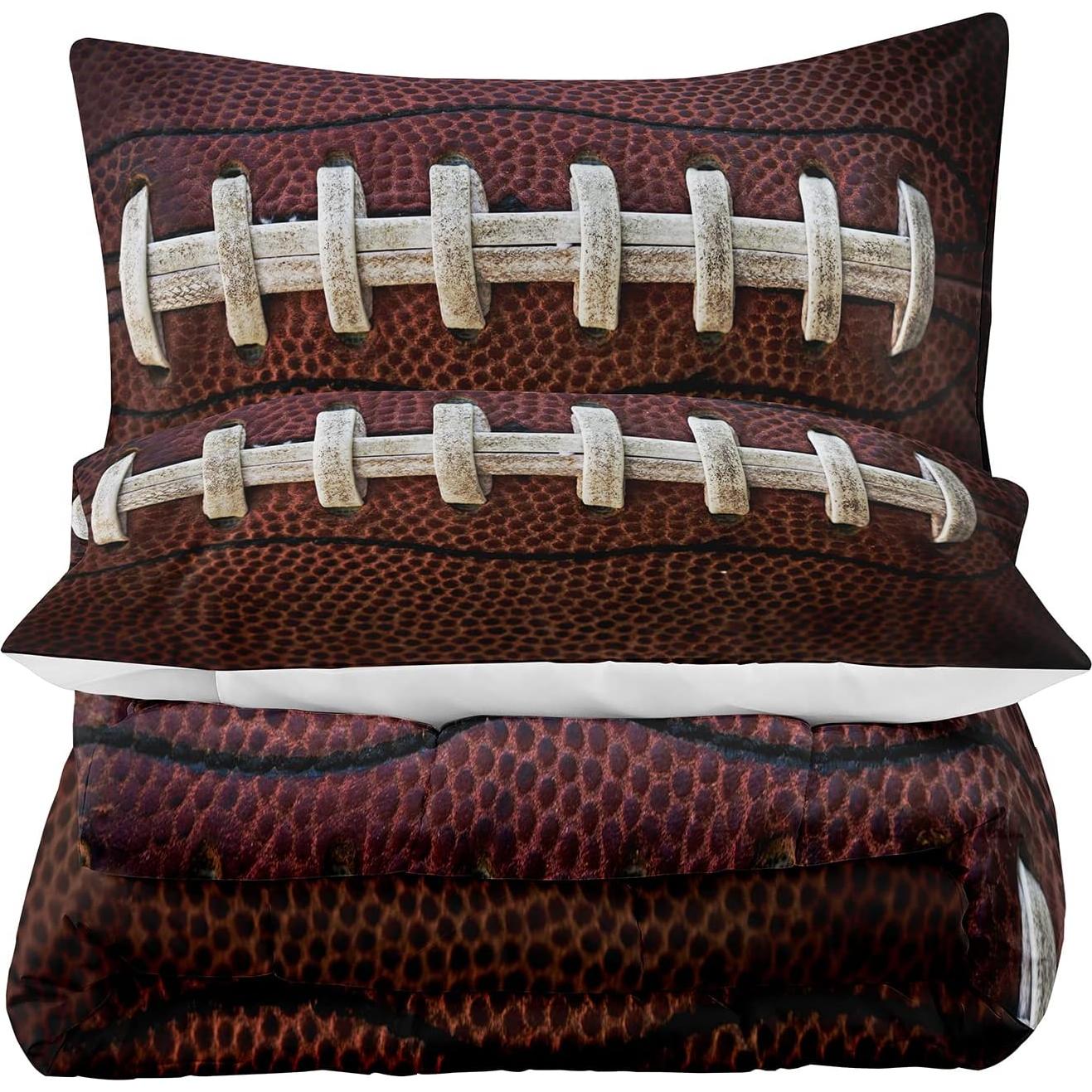 Juego de Edredón Queen Tailor Shop Rugby Marrón 3 Piezas