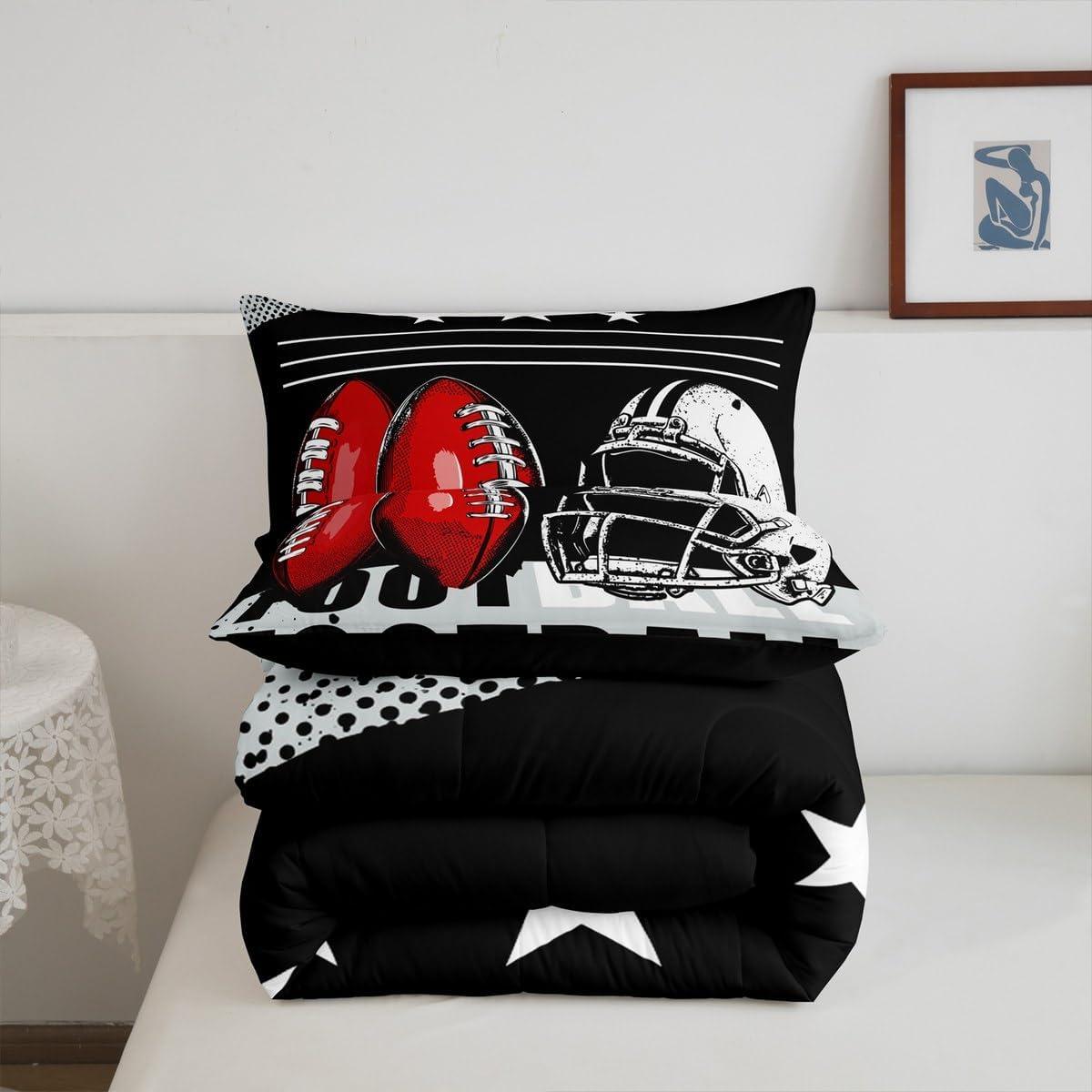 Juego de Ropa de Cama Feelyou Individual Fútbol 3D Microfibra