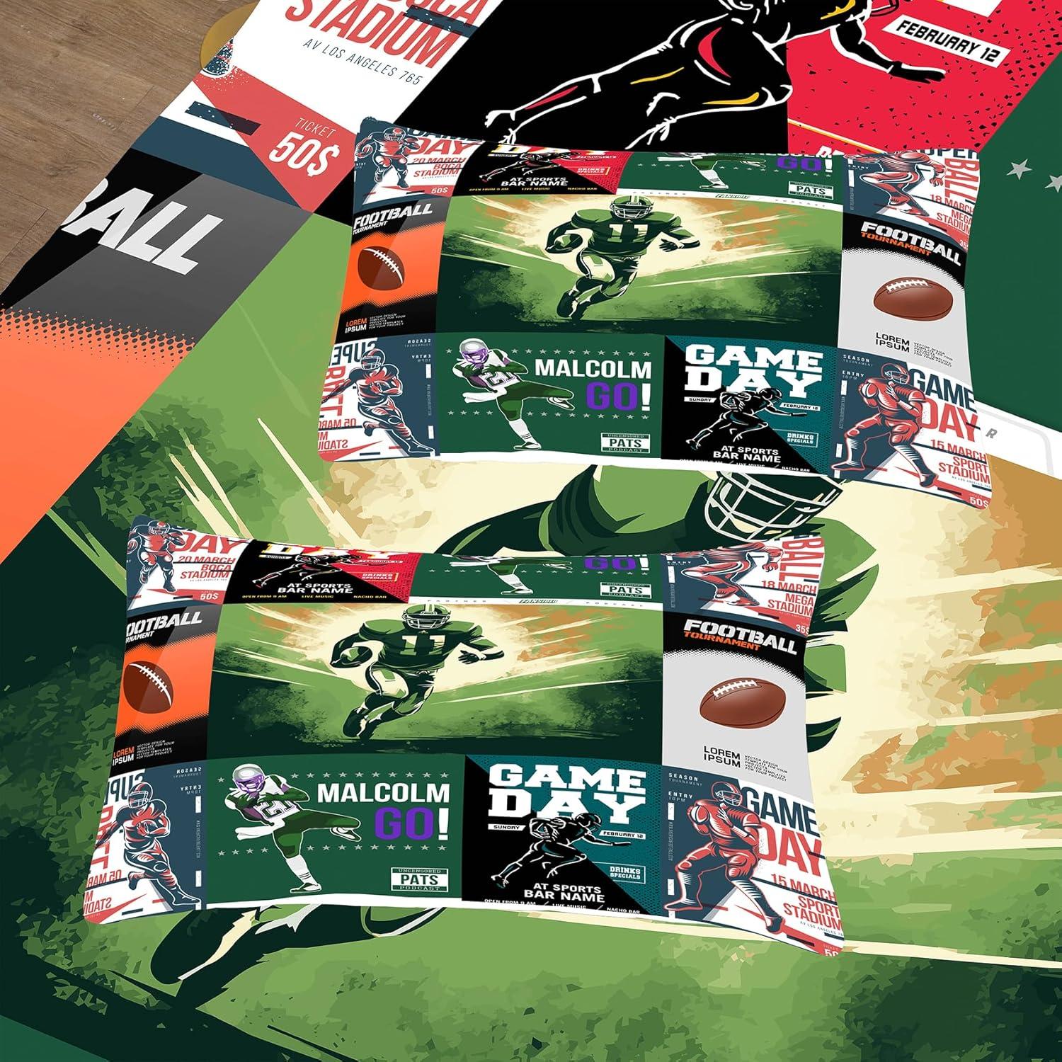 Juego de Edredón Individual Tailor Shop Fútbol 3D con Funda