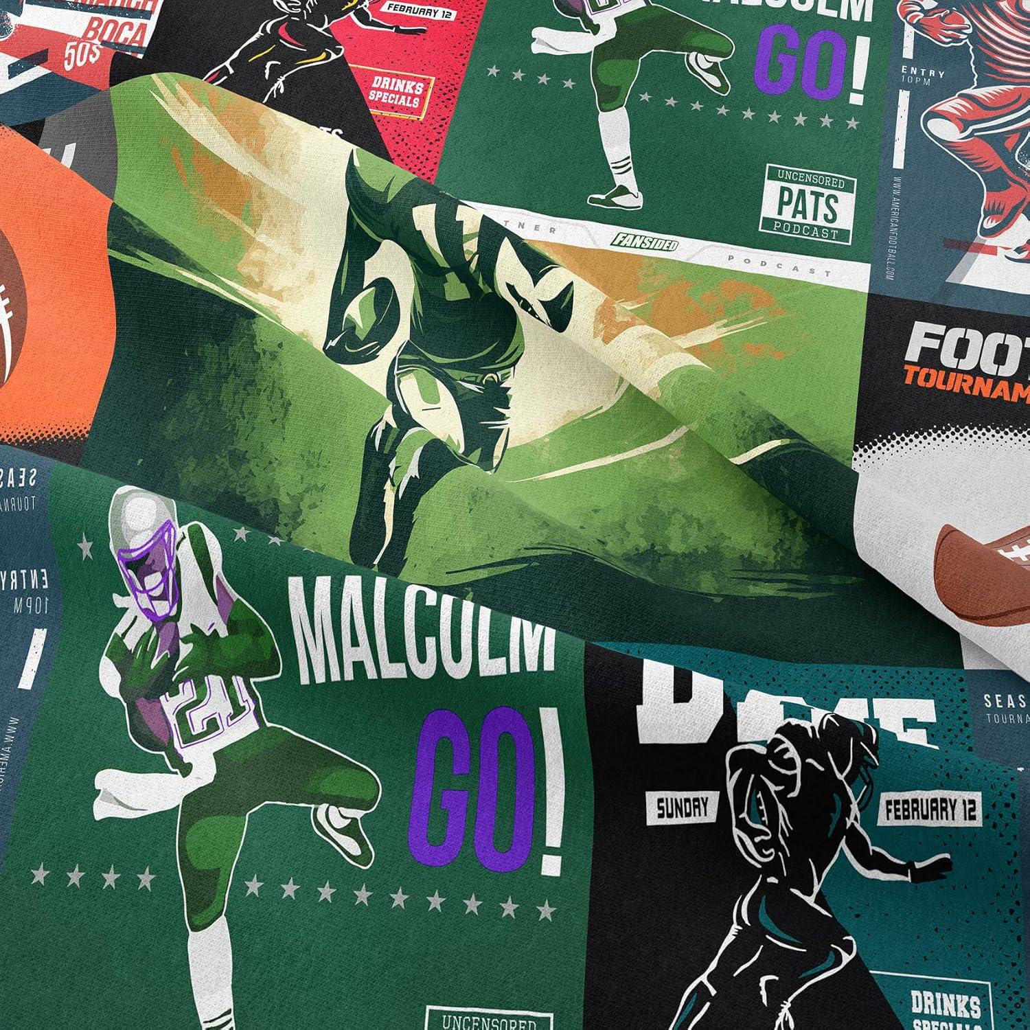 Juego de Edredón Individual Tailor Shop Fútbol 3D con Funda