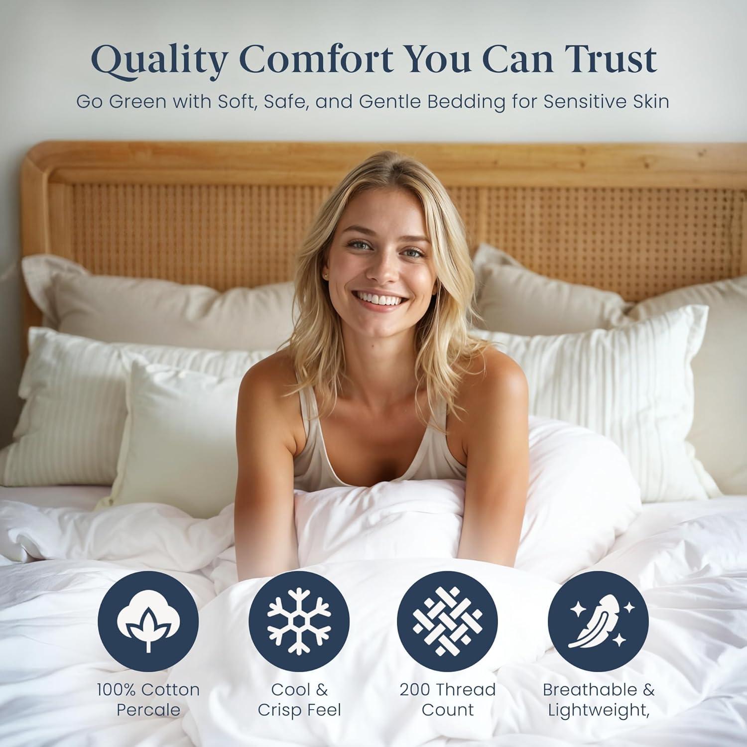 Funda de Edredón Ella Jayne King 100% Algodón Percale Marino