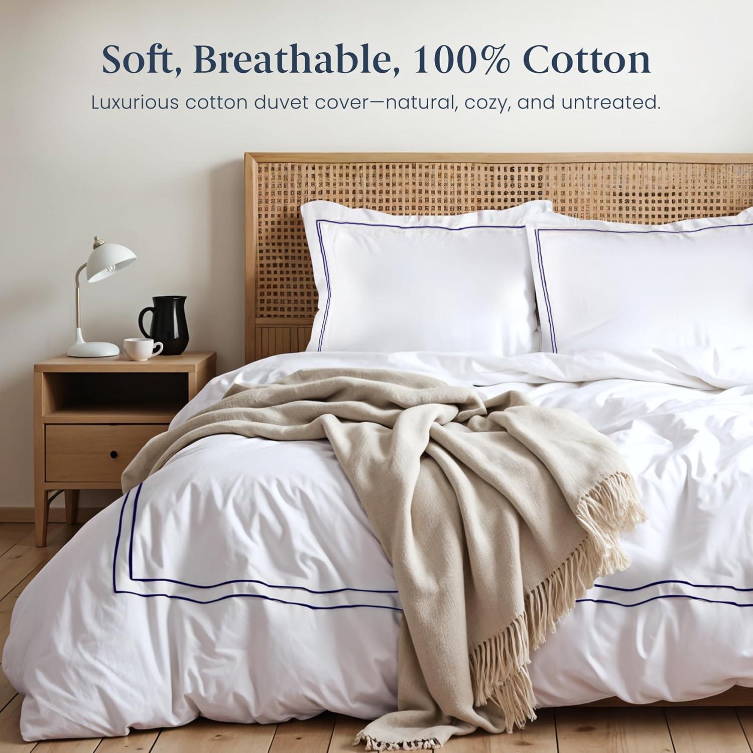 Funda de Edredón Ella Jayne King 100% Algodón Percale Marino