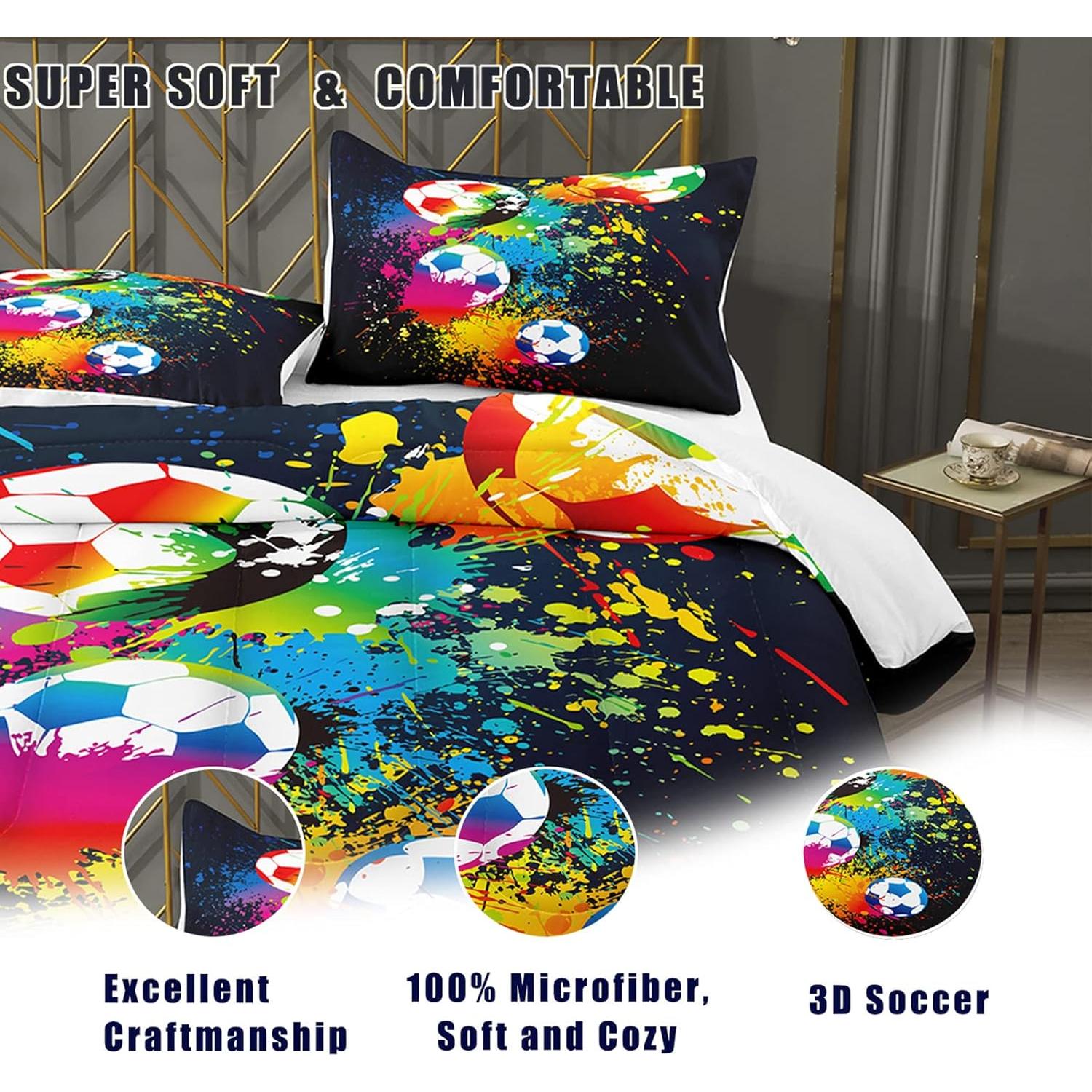Conjunto de Ropa de Cama Bodhi Individual Fútbol 100% Microfibra