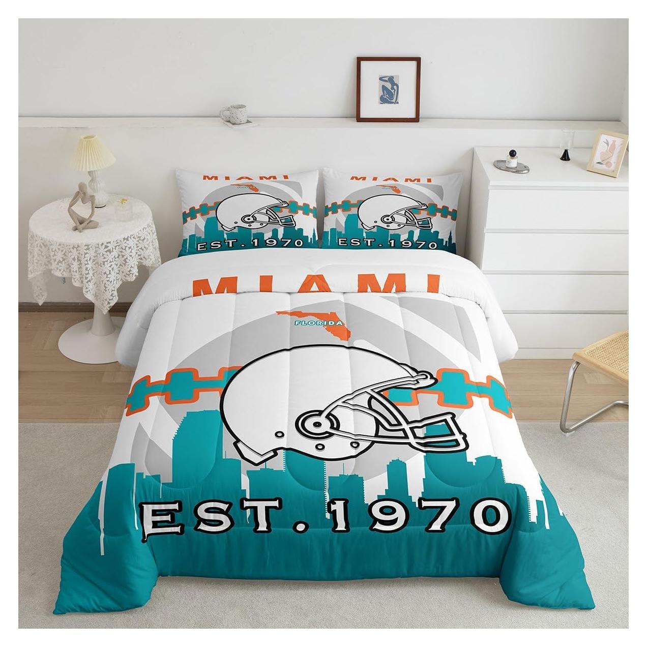 Conjunto Edredón Deportivo Erosebridal Reina Fútbol Miami
