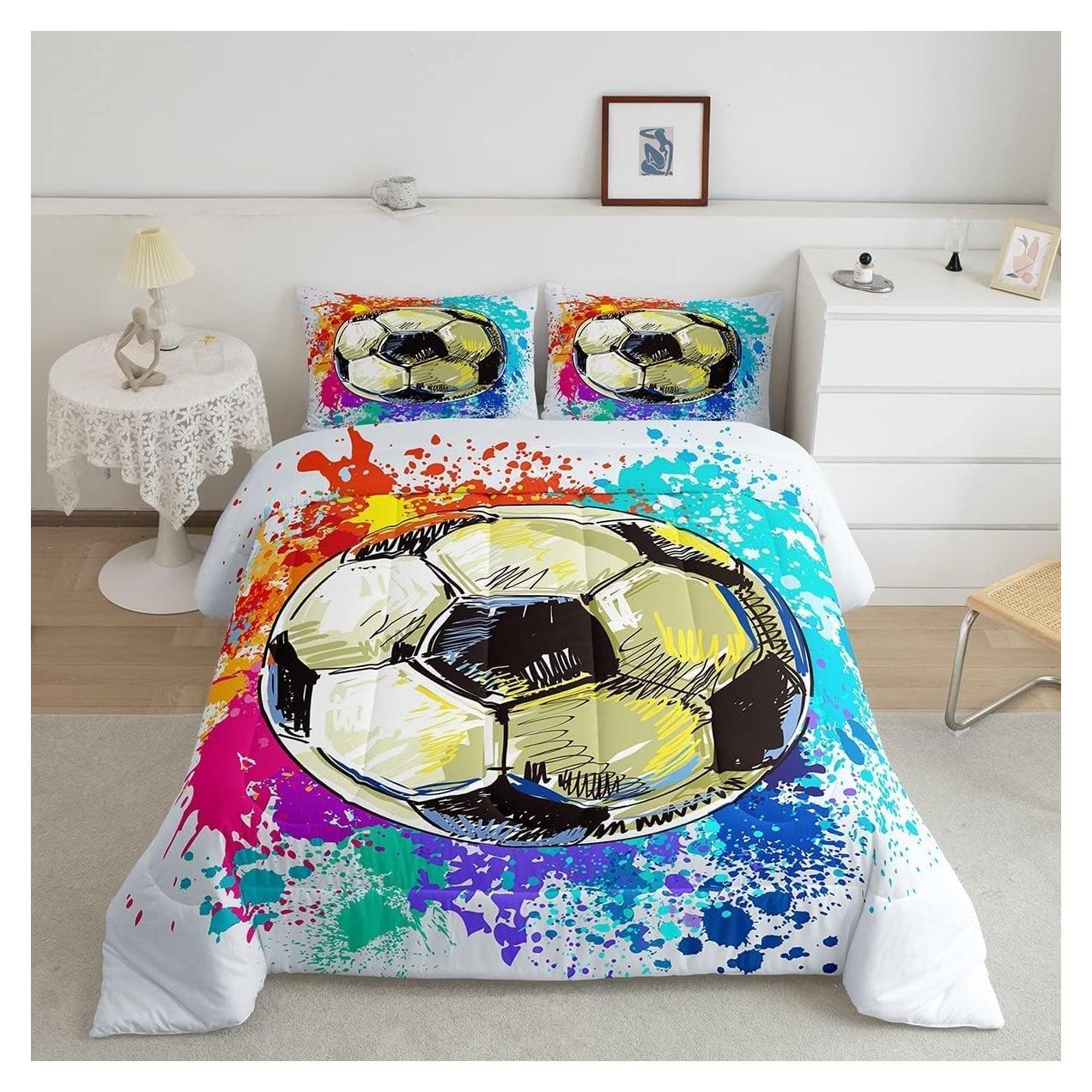 Juego de Edredón Completo Castle Fairy Tie-Dye Caricatura 3 Piezas