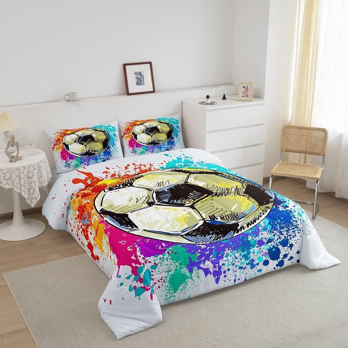 Juego de Edredón Completo Castle Fairy Tie-Dye Caricatura 3 Piezas