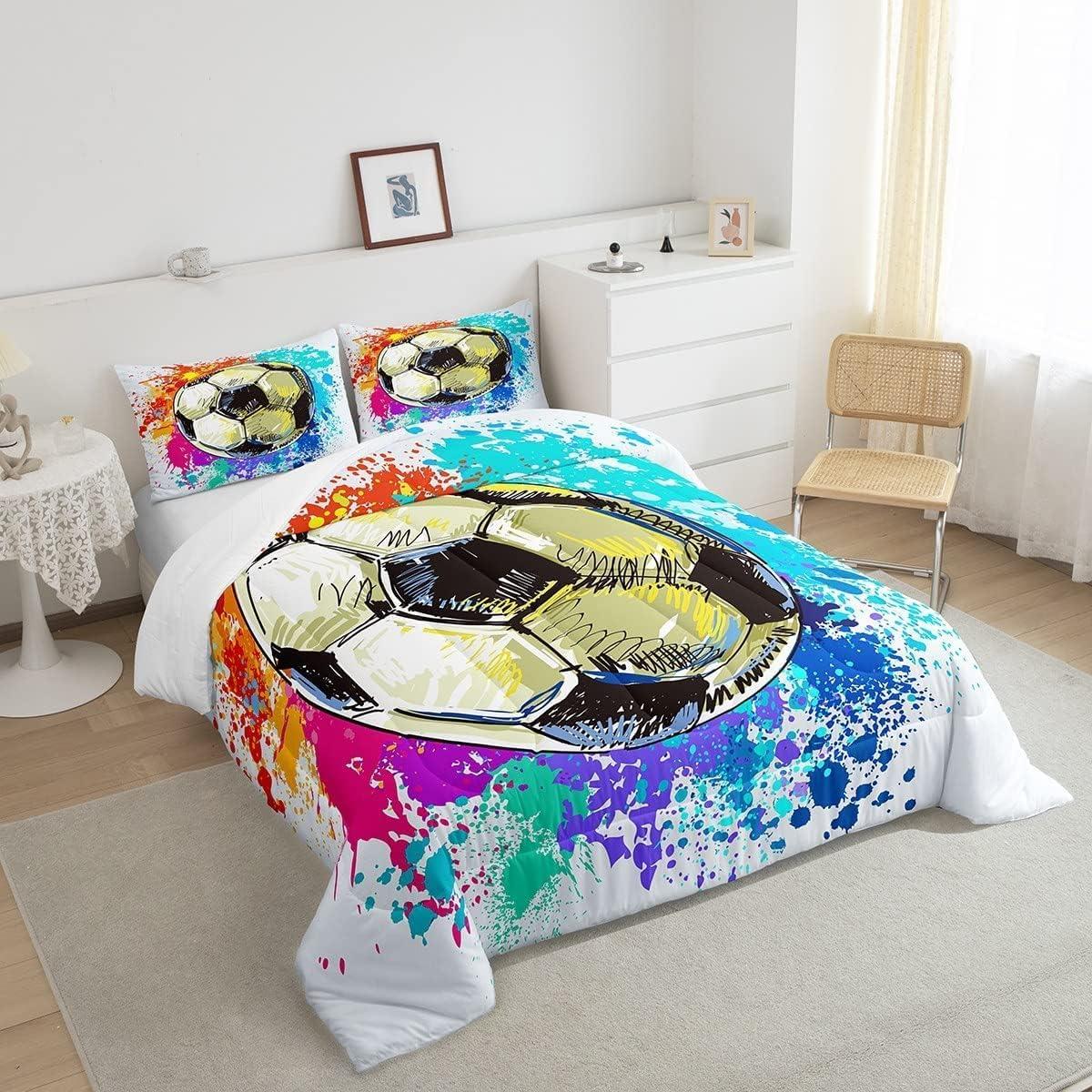 Juego de Edredón Completo Castle Fairy Tie-Dye Caricatura 3 Piezas