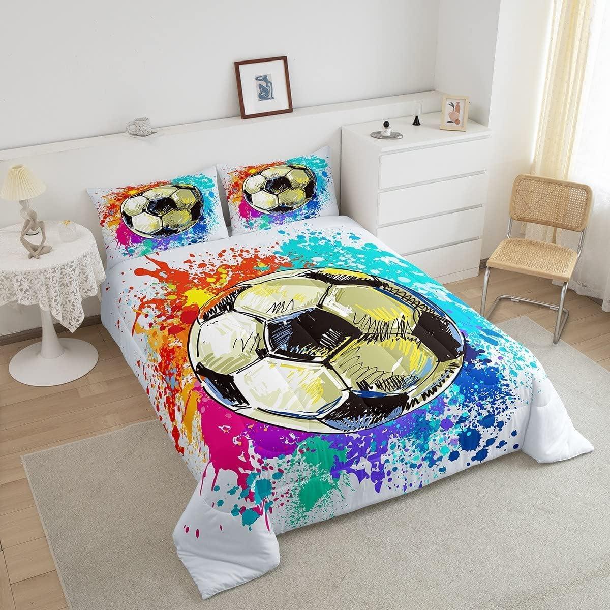 Juego de Edredón Completo Castle Fairy Tie-Dye Caricatura 3 Piezas