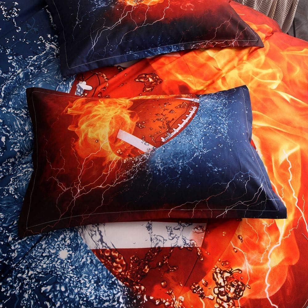 Juego de Funda de Edredón Dthome Fútbol Individual 2 Piezas