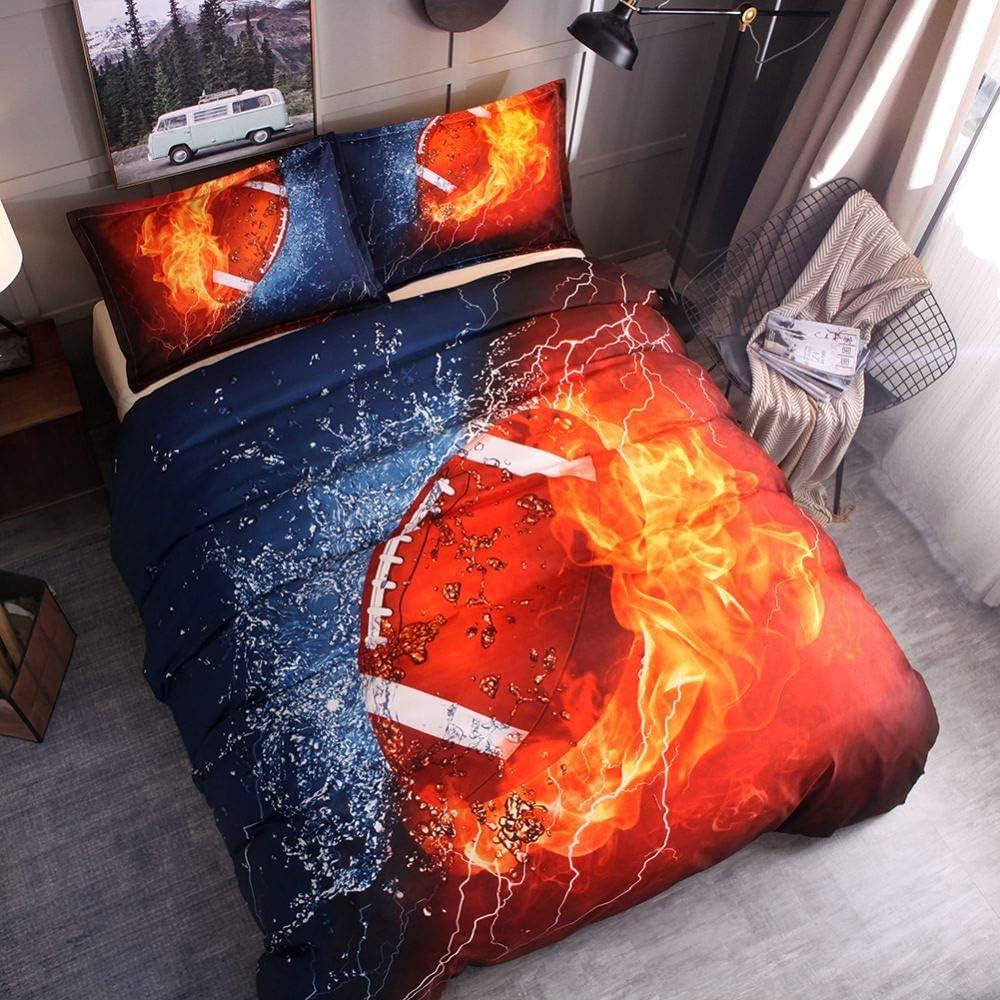 Juego de Funda de Edredón Dthome Fútbol Individual 2 Piezas