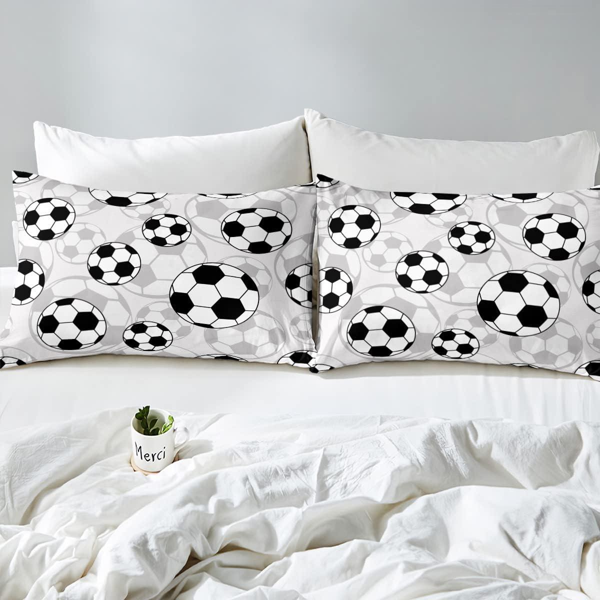 Juego de Sábanas Completo Feelyou Fútbol 4 Piezas Microfibra