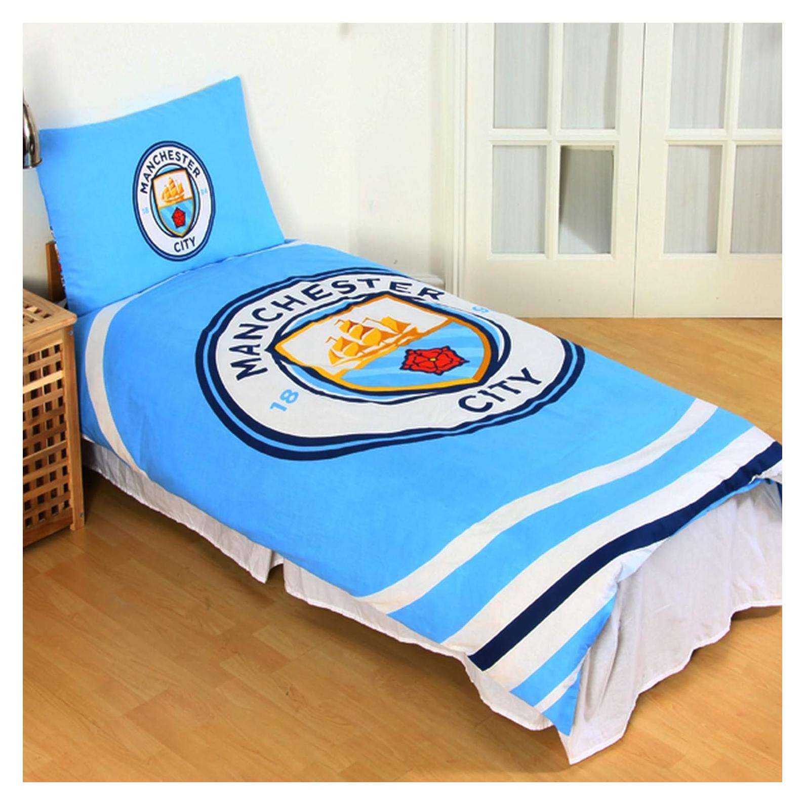 Conjunto de Edredón Reversible Manchester City FC Individual