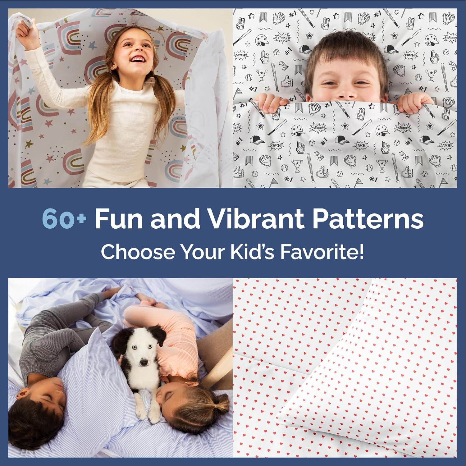 Juego de Sábanas Completo CGK para Niños 4 Piezas + Funda