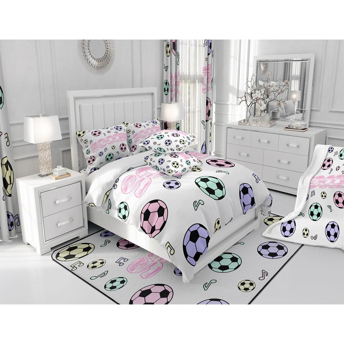 Juego de Sábanas Full Feelyou Deportes Microfibra 4 Piezas