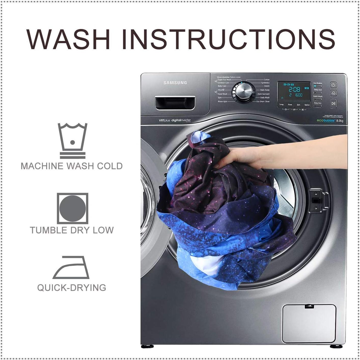 Cubierta de Edredón BlessLiving Fútbol Queen 3 Piezas Azul