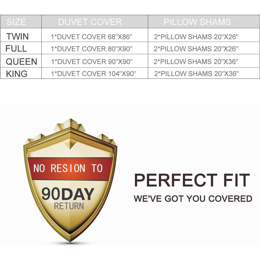 Cubierta de Edredón BlessLiving Fútbol Queen 3 Piezas Azul