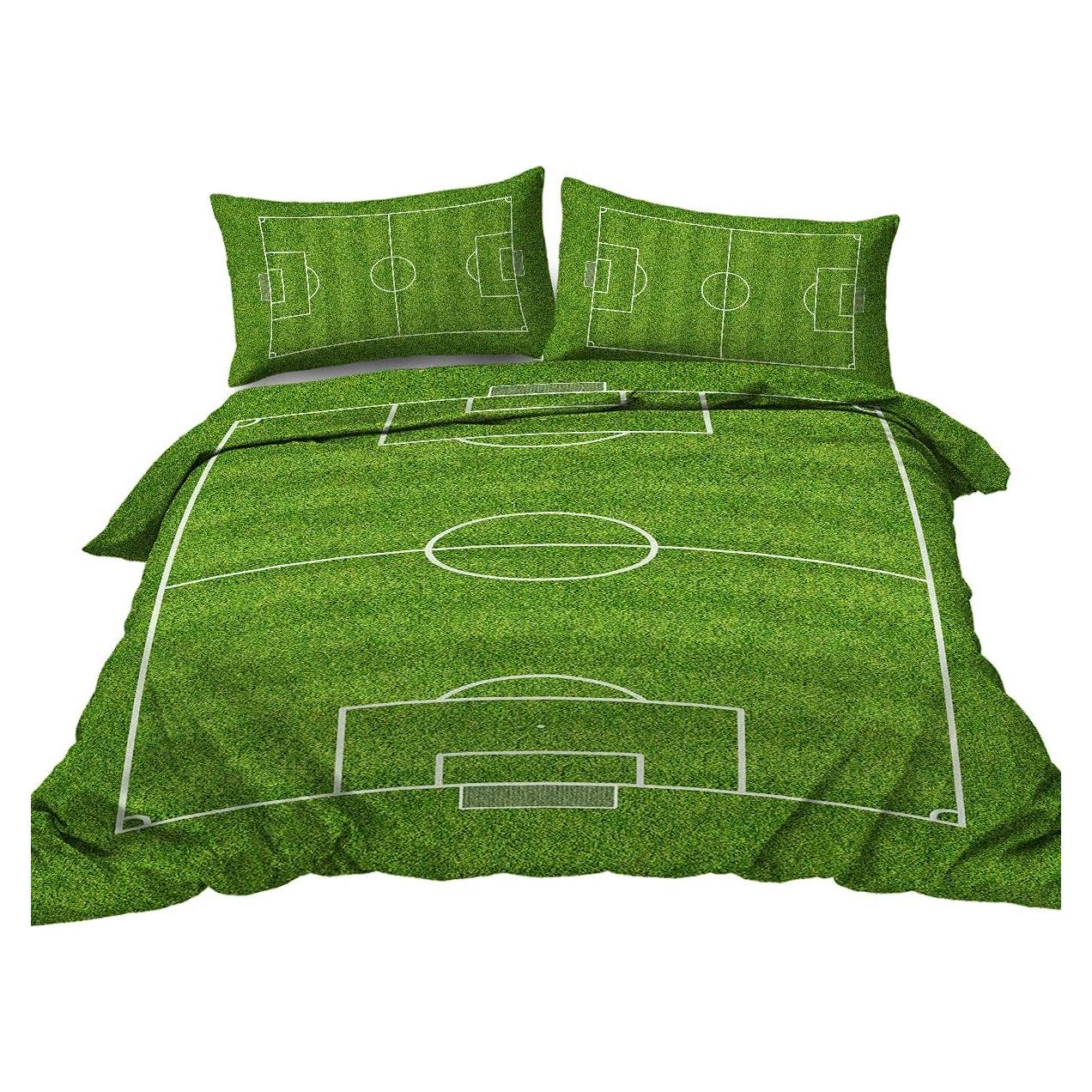 Conjunto de Ropa de Cama Completo BlessLiving 3 Piezas Fútbol