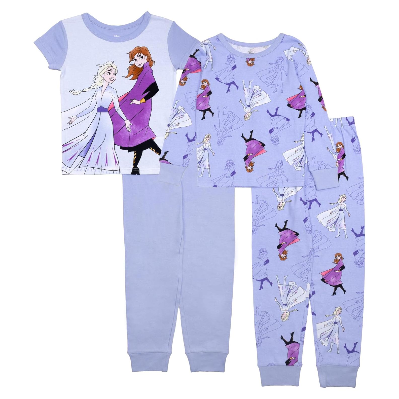 Pijama 4 Piezas Disney Frozen 2 Niñas Algodón 4T