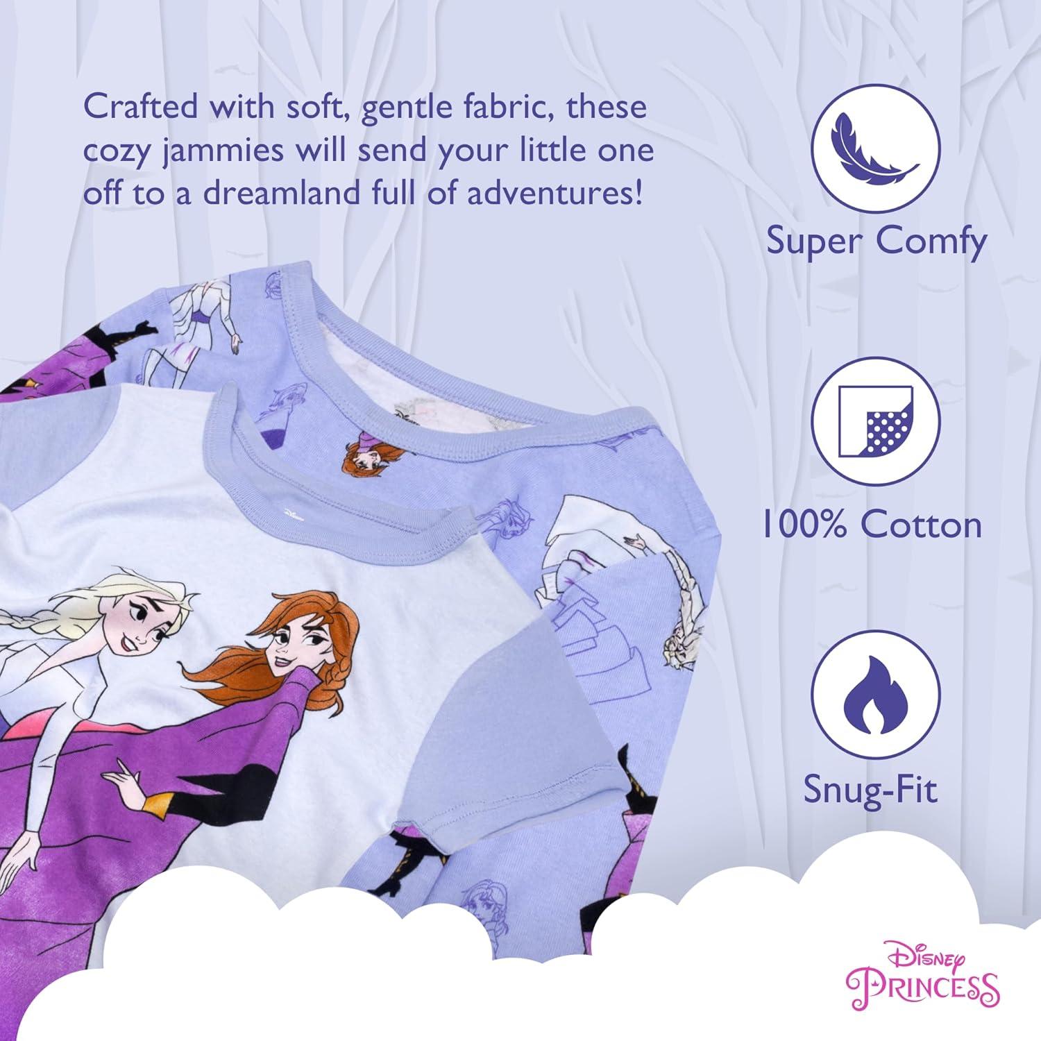 Pijama 4 Piezas Disney Frozen 2 Niñas Algodón 4T