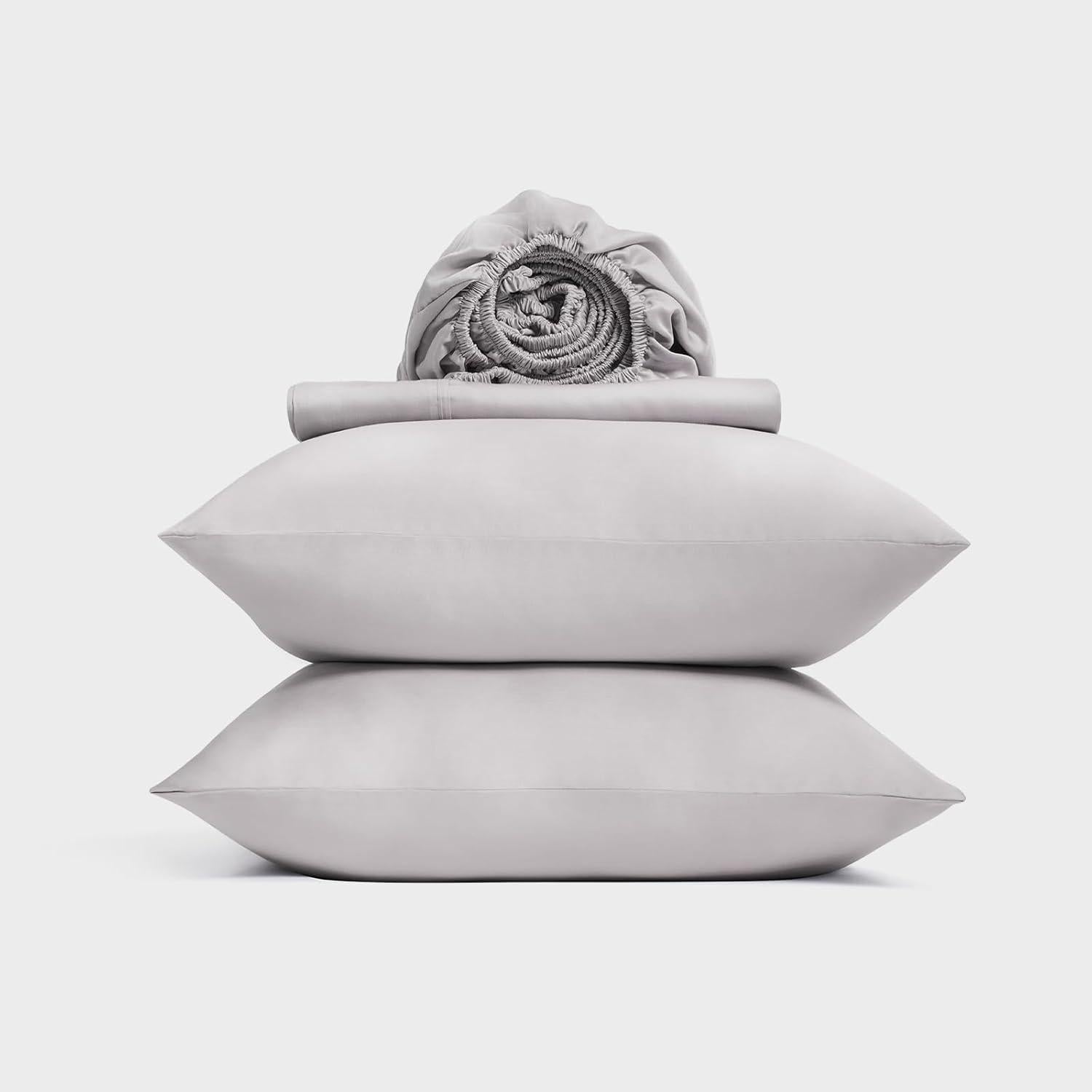 Juego de Sábanas Cooling Queen EVERGRACEHOME 4 Piezas Gris