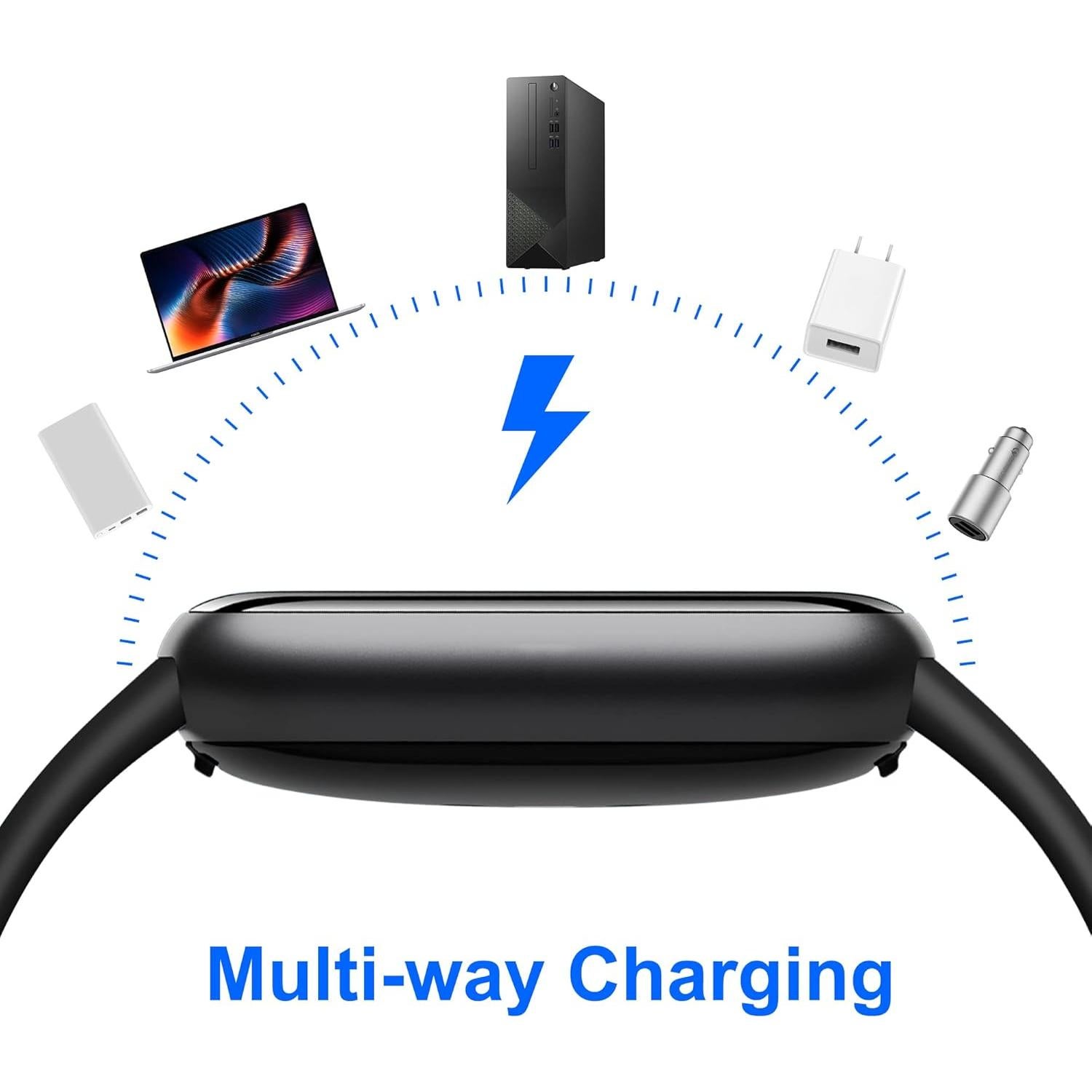 Cable de Carga Lettou para Xiaomi Mi Band 9/8 y Redmi Watch 3/4/5