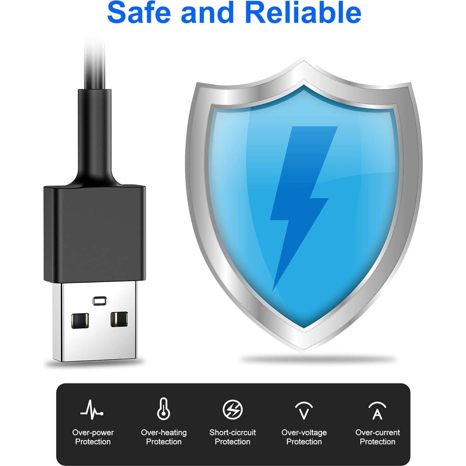 Cable de Carga Lettou para Xiaomi Mi Band 9/8 y Redmi Watch 3/4/5