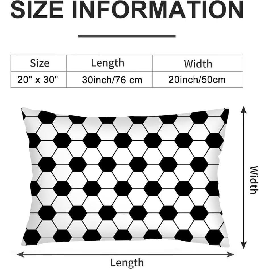 Funda de Almohada Lumbar DAOPUDA Deporte 50x76cm Set de 2