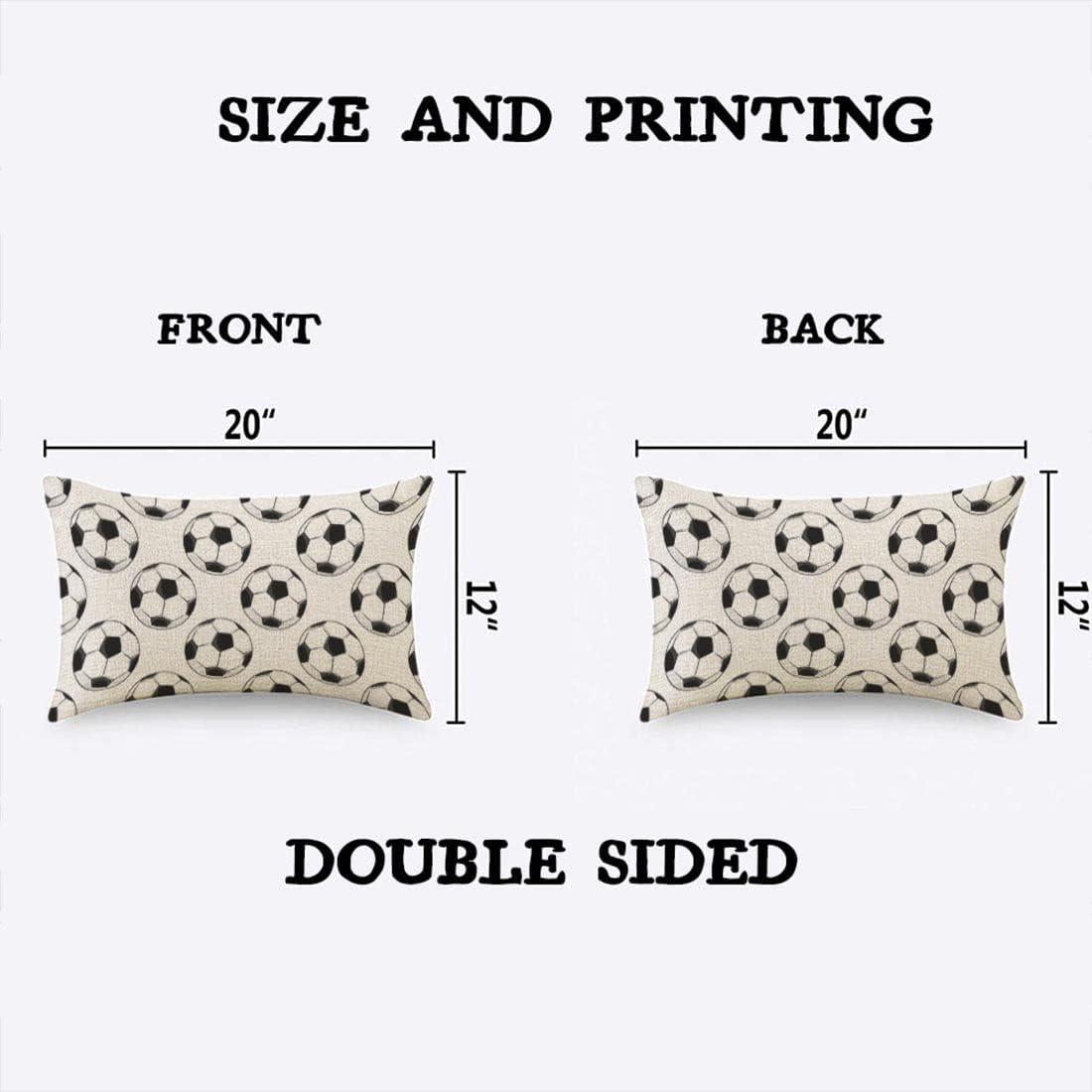 Funda de Almohada Rectangular TKS MITLAN 30x50 cm Patrón Fútbol