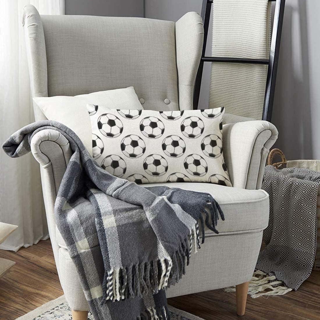 Funda de Almohada Rectangular TKS MITLAN 30x50 cm Patrón Fútbol